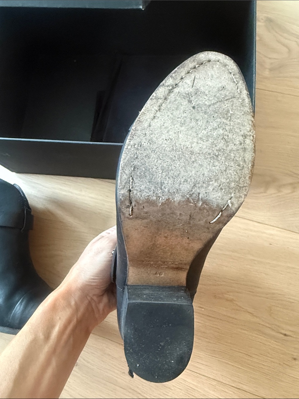 rag & bone black harrow boot - Picture 2 of 5